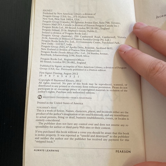 Raymond Khoury - The Devils Elixir - Picture 5 of 5